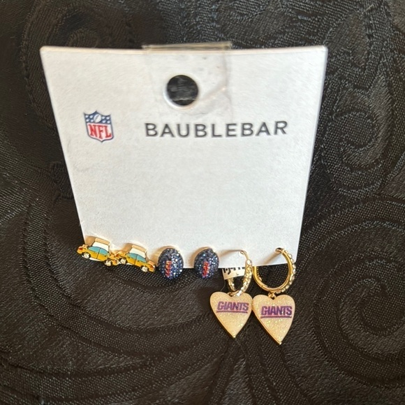 BaubleBar Jewelry - BaubleBar NFL Giants Earrings Set